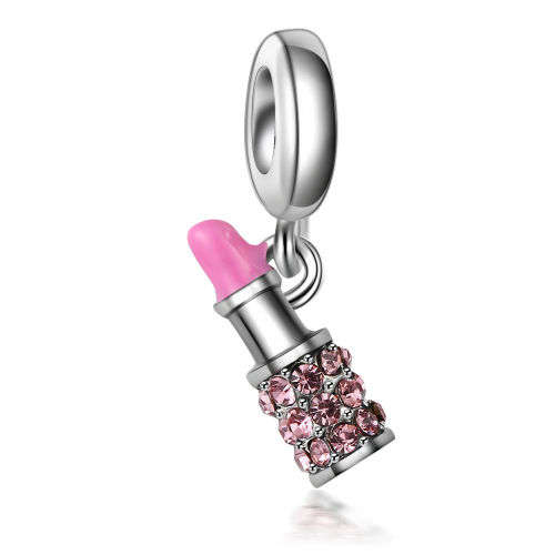 925 Silver Lipstick  Charm