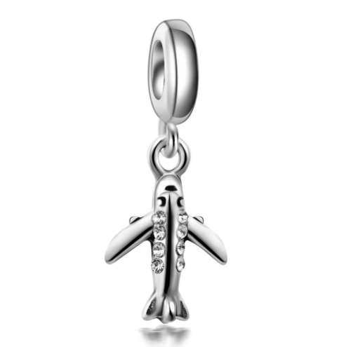 925 Silver Aeroplane Charm