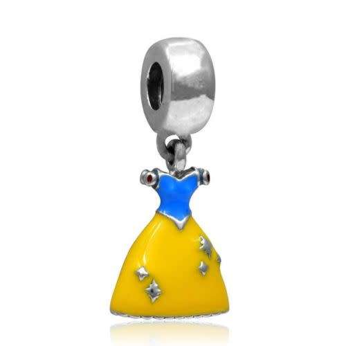 925 Silver Cinderella Dress Charm