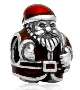 925 Silver Santa Charm