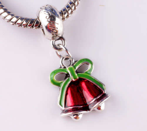 New 925 Silver Christmas Bells Charm