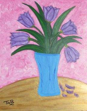 Tulips - Arcrylic painting 60cm x 50cm