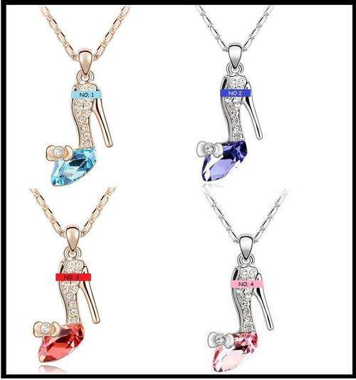 BEYOND STUNNING!!!! 18k GOLD PLATED PENDANT & CHAIN WITH AUSTRIAN CRYSTALS ***CHOOSE YOUR COLOUR****