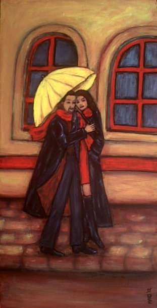 Ready to hang 60cm x 30cm by artist Mari Mackie