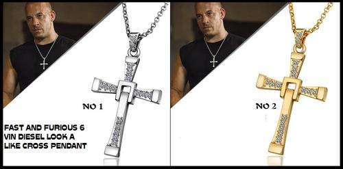 POSTAGE R55.00**MOST POPULAR** VIN DIESEL  REPLICA 18K GOLD PLATED PENDANT***R450.00 VALUE***