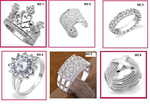 FREE POSTAGE***925 STAMPED SILVER PLATED RING ***SIX STYLES TO CHOOSE FROM***350.00 VALUE***