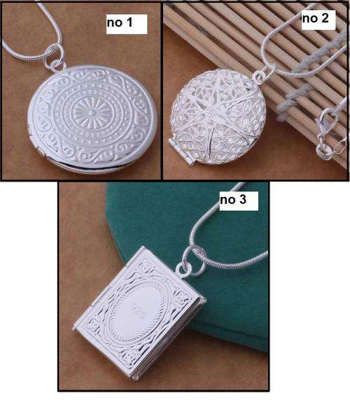 FREE SHIPPING*****SILIVER LOCKET***THREE STYLES TO CHOOSE FROM***350.00 VALUE***