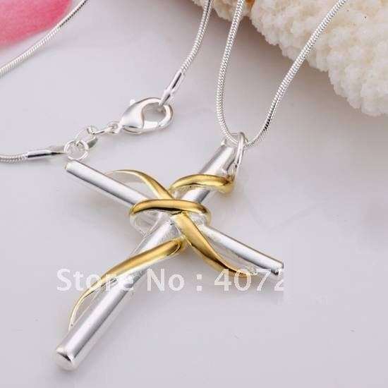 POSTAGE ONLY R35.00***925 STERLING SILVER FILLED CROSS PENDANT WITH CHAIN***