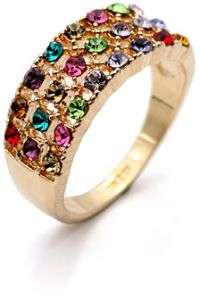 POSTAGE ONLY R35.00 ***18K ROSE GOLD PLATED CRYSTAL  RING***