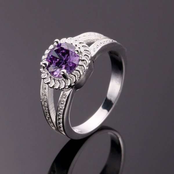 POSTAGE ONLY R35.00 ***925 STAMPED  STERLING SILVER FILLED AUSTRIAN CRYSTAL RING***