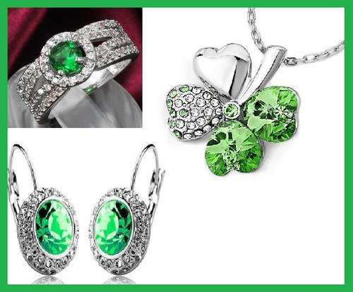 Ring, necklace and earring set (RING SIZE  6,7 or 8)