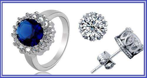 LOOK A LIKE***KATE MIDDLETON RING & EARRINGS