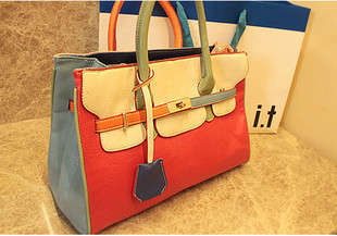 Colorful Ladies Purse Shoulder Messager Tote Handbag