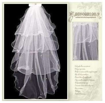 New Wedding 4 Layer Bridal Veils