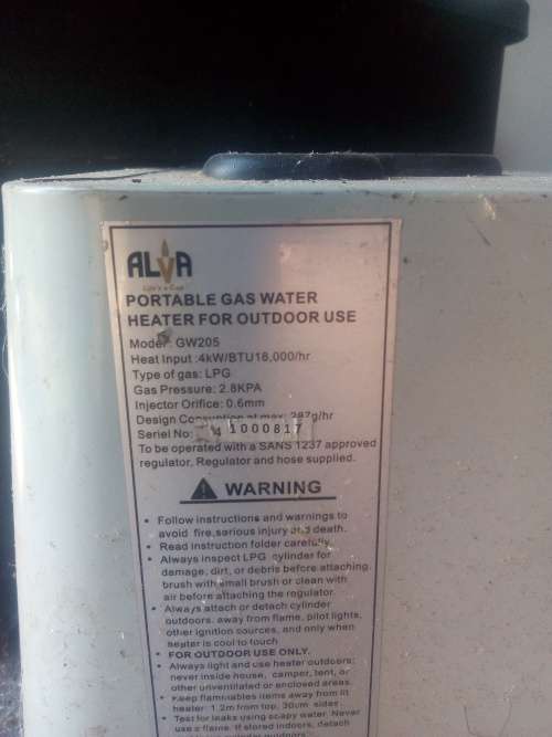 Alva Mini Gas Geyser