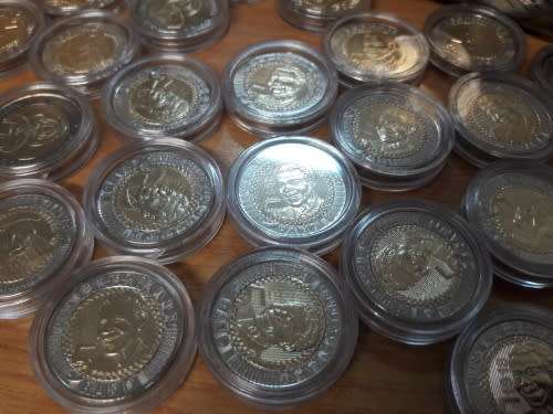 Mandela Centenary Birthday Commemorative R5 BRAND NEW, UNC. 20 ALL IN NON-PVC CAPSULES.BID PER COIN
