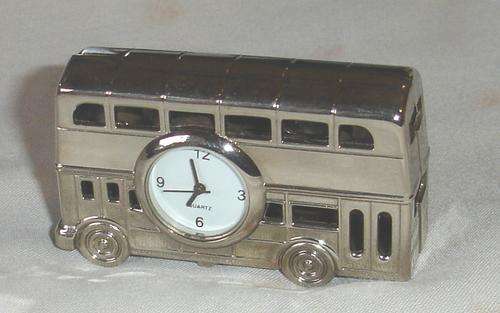Miniature London Bus Clock