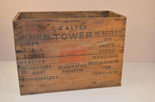 Original vintage Caltex crate
