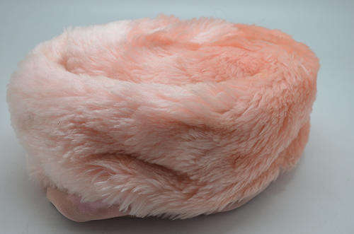 Vintage pink fluffy hat