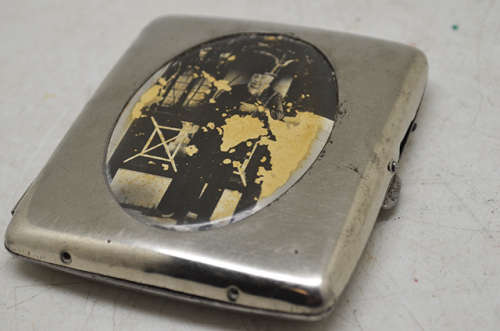 Cigarette case with original photo of President Paul Kruger