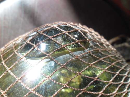 Unique light fitting by De Kunstkule Netherlands.  Vintage Fishing float