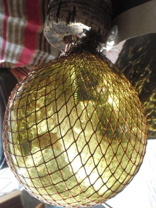 Unique light fitting by De Kunstkule Netherlands.  Vintage Fishing float