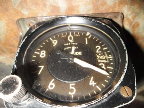 1940's  Kollsman Altitude Meter. Kollsman Instrument Division, Square D Company Elmhurst, N.Y