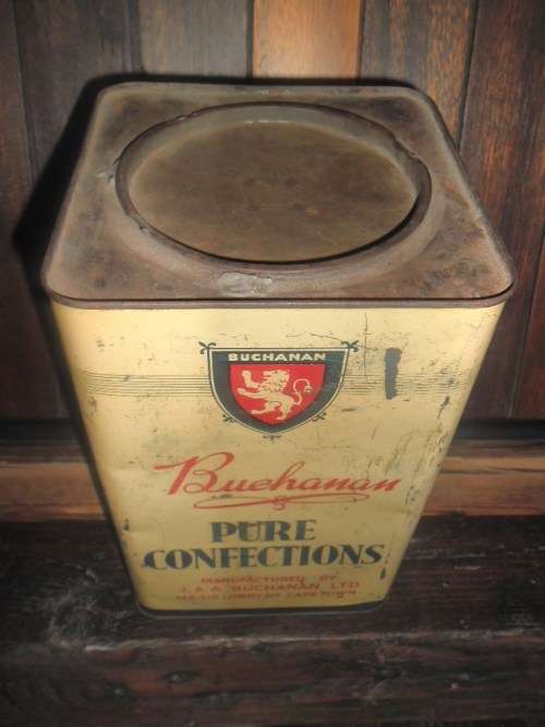 Buchanan's Suiwer Lekkergoed / Pure Confections vintage tin