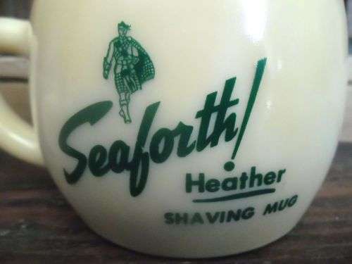 Vintage Seaforth Heather Shaving Mug and Royal Pure Badger Shaving Brush