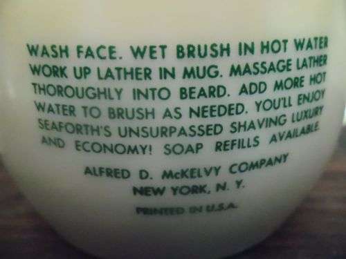 Vintage Seaforth Heather Shaving Mug and Royal Pure Badger Shaving Brush