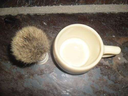Vintage Seaforth Heather Shaving Mug and Royal Pure Badger Shaving Brush