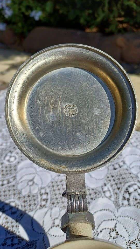Vintage German Beer Stein with BMW Pewter Lid
