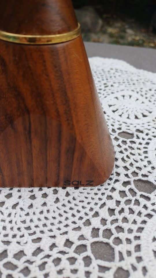 Mid-Century Zassenhaus Salt Mill, Beech Wood. Made in West Germany