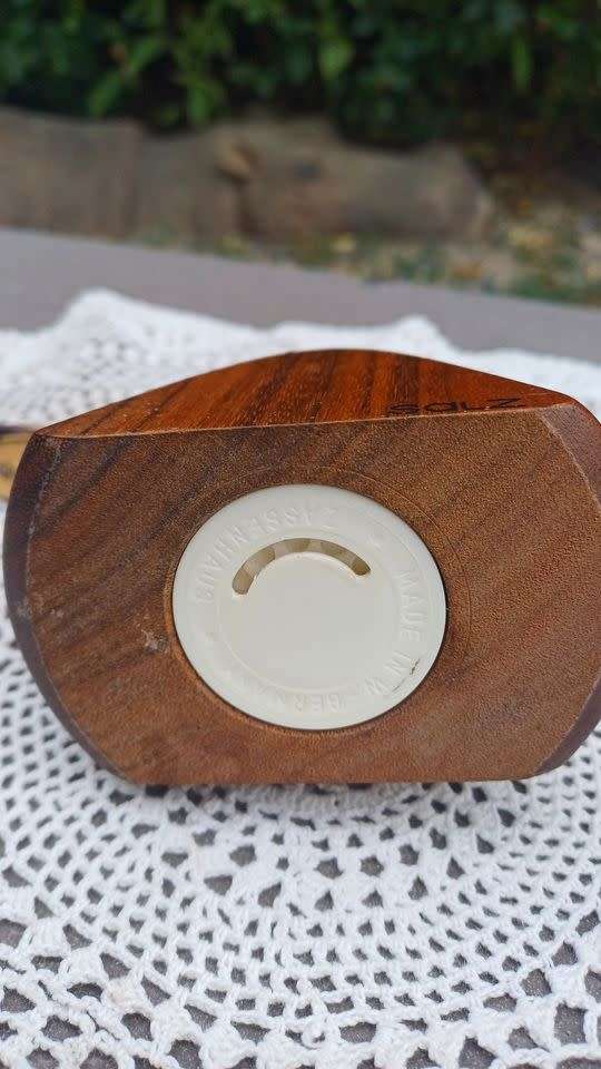 Mid-Century Zassenhaus Salt Mill, Beech Wood. Made in West Germany