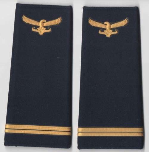 SAAF 2Lt Rank set for half blue, jersey or leather jacket.