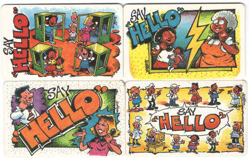 Telkom Phonecard set of 4 - HELLO (TGAF)