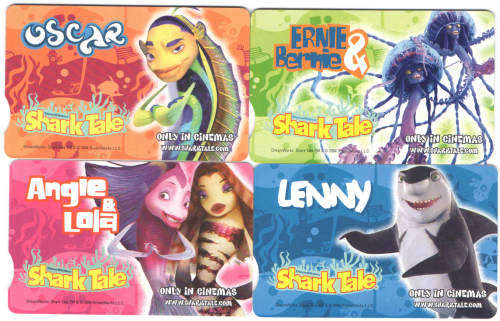 Telkom Phonecard set of 4 - Shark Tale