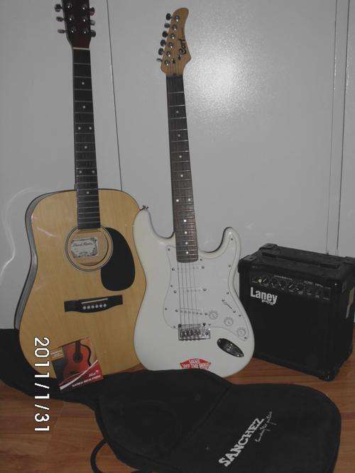 Two Guitars and Amp,Case and strings