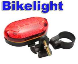 Waterproof 5 LED Bicycle Flashlight
