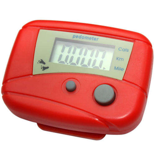 Run Step Pedometer Walking distance Calorie Counter - RED
