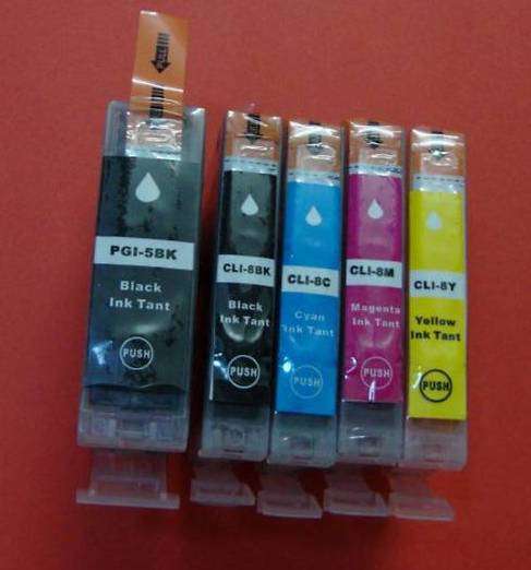 Set Of 5 PGI5/CLI8 Generic Ink Cartridge for Canon
