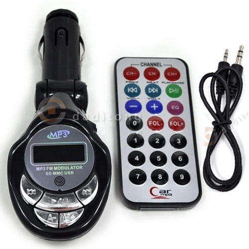 Car MP3 Player USB SD MMC+Remote FM Transmitter Modulator