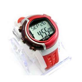 Pulse Heart Rate/Calorie Counter Sports Watch -Mens/Ladies - RED