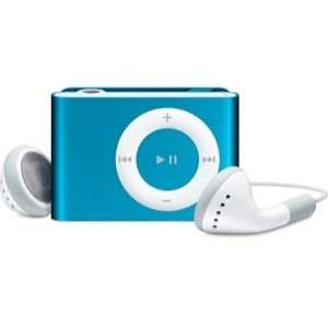2GB Slim Metal Clip Shuffle Style MP3 Player - BLUE