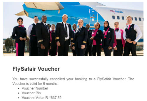 FLYSAFAIR VOUCHER **R1837.52**