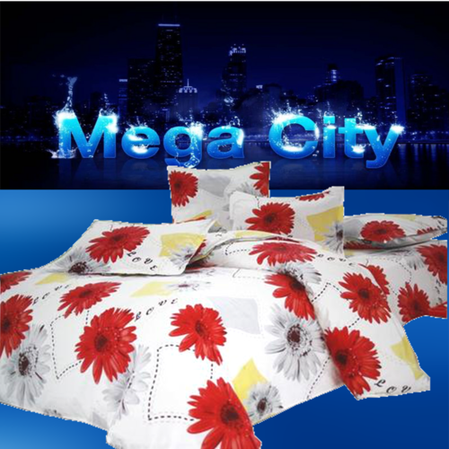6PCE SUPER SOFT DUVET COVER SETS - QUEEN BED SIZE-FREE SHIPPING
