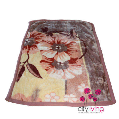 Large Flower Print Blanket - Baby / Small