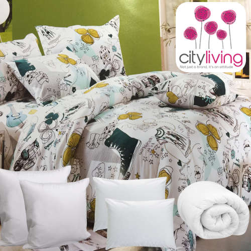 100 % Cotton 11 Pce Duvet Hamper - Queen Bed