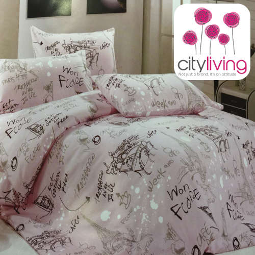 100 % Cotton 6 Pce Duvet Set - Queen Bed