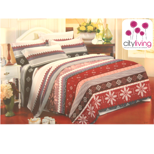 Warm and comfortable 5 Piece Duvet Cover Set - Double or Queen